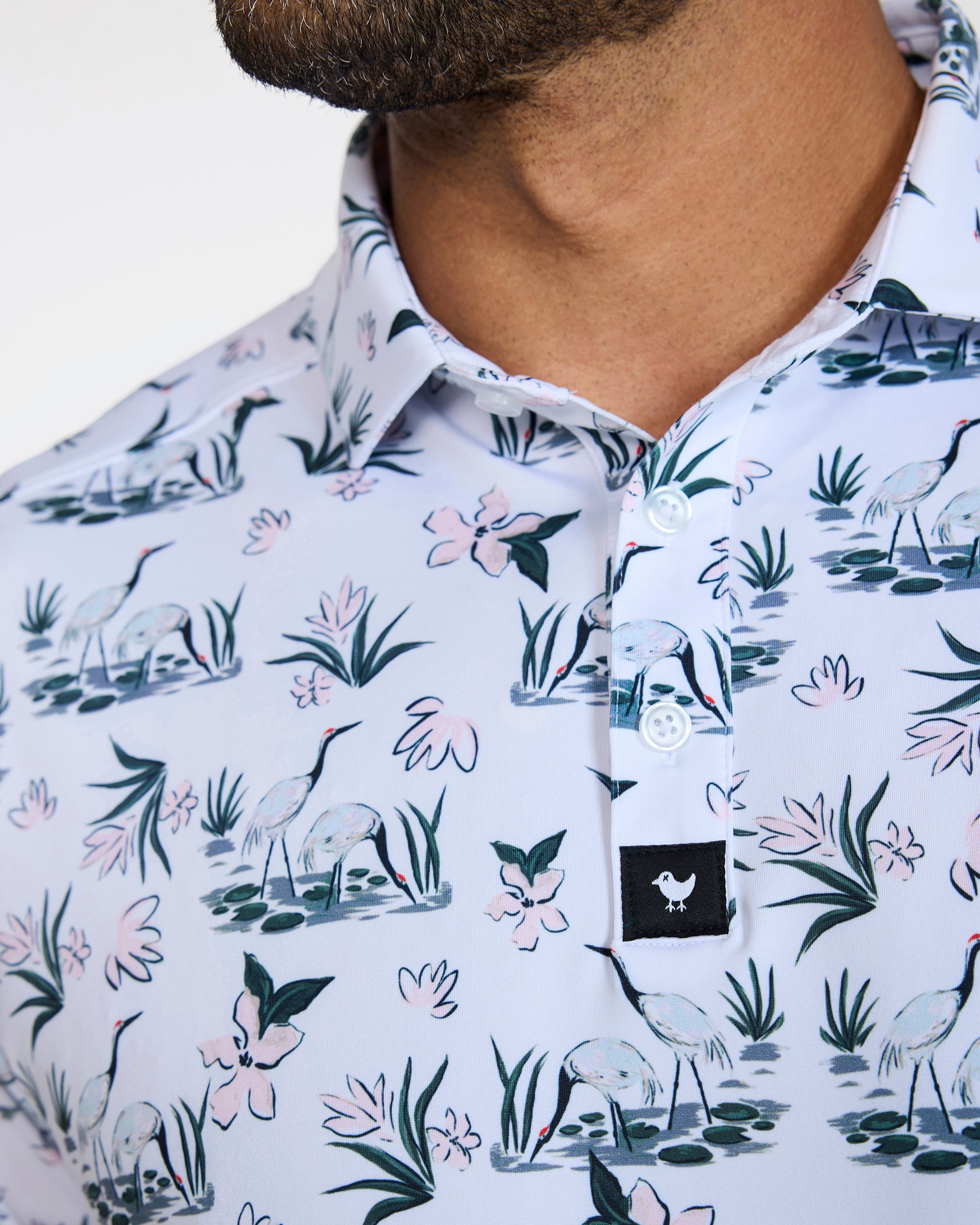 Stork Side Story-Men's Polo-Bad Birdie