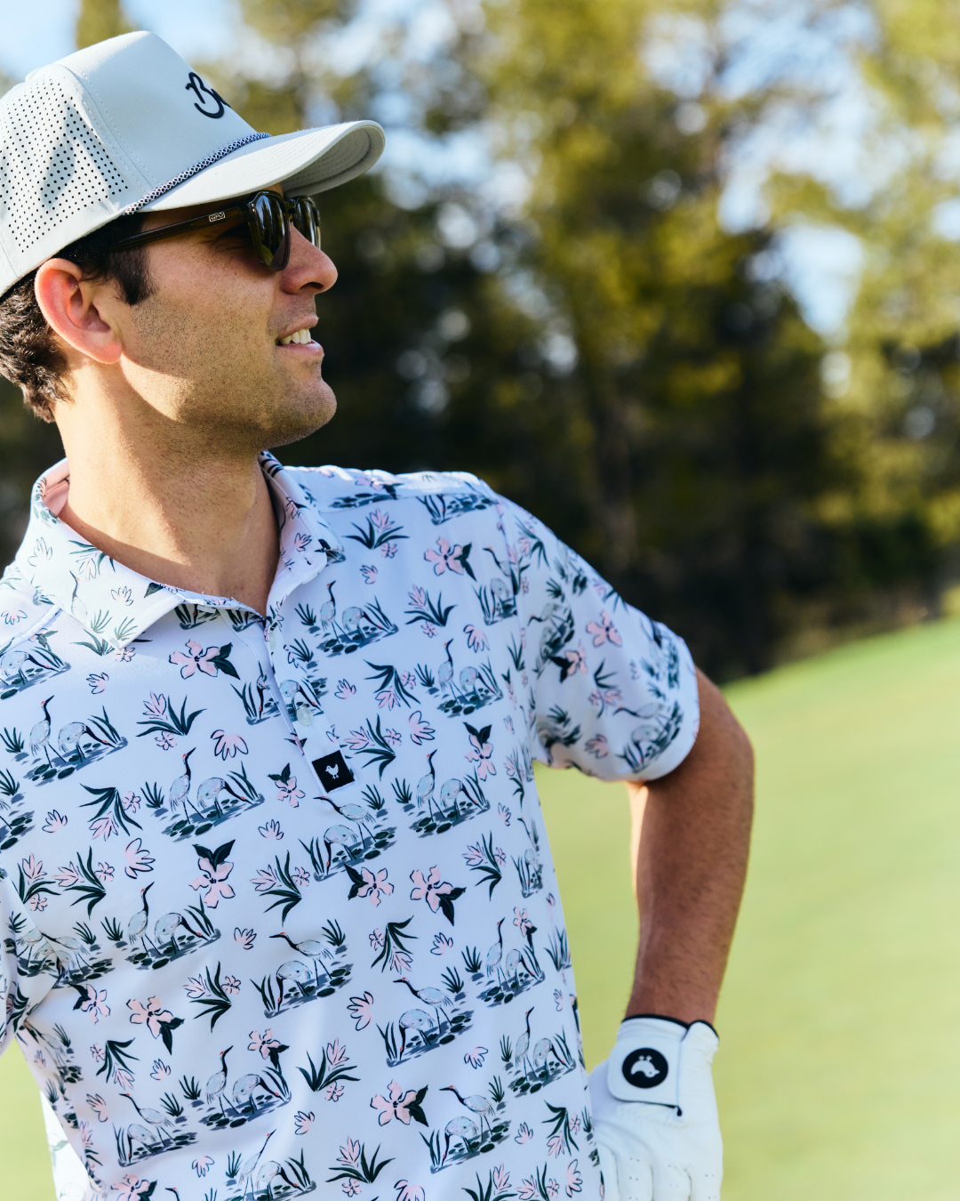 Stork Side Story-Men's Polo-Bad Birdie
