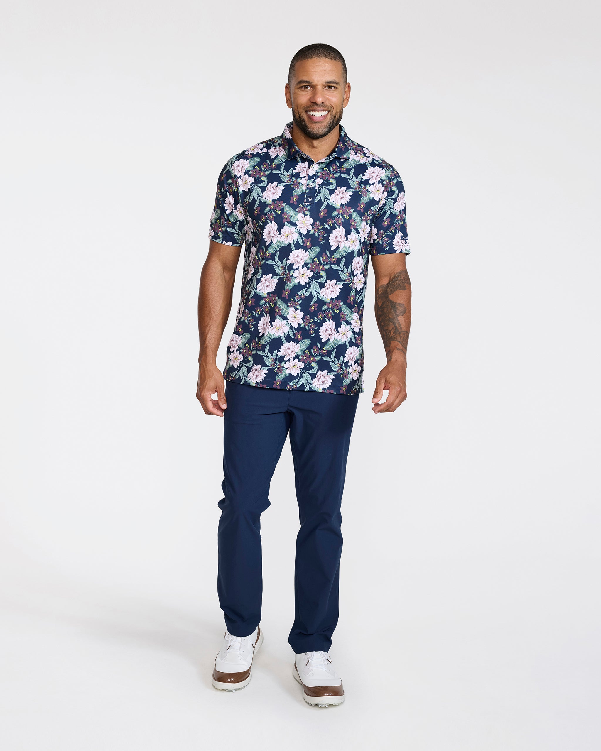 Core Polo - This Bud's For You - Dark Navy-Men's Polo-Bad Birdie