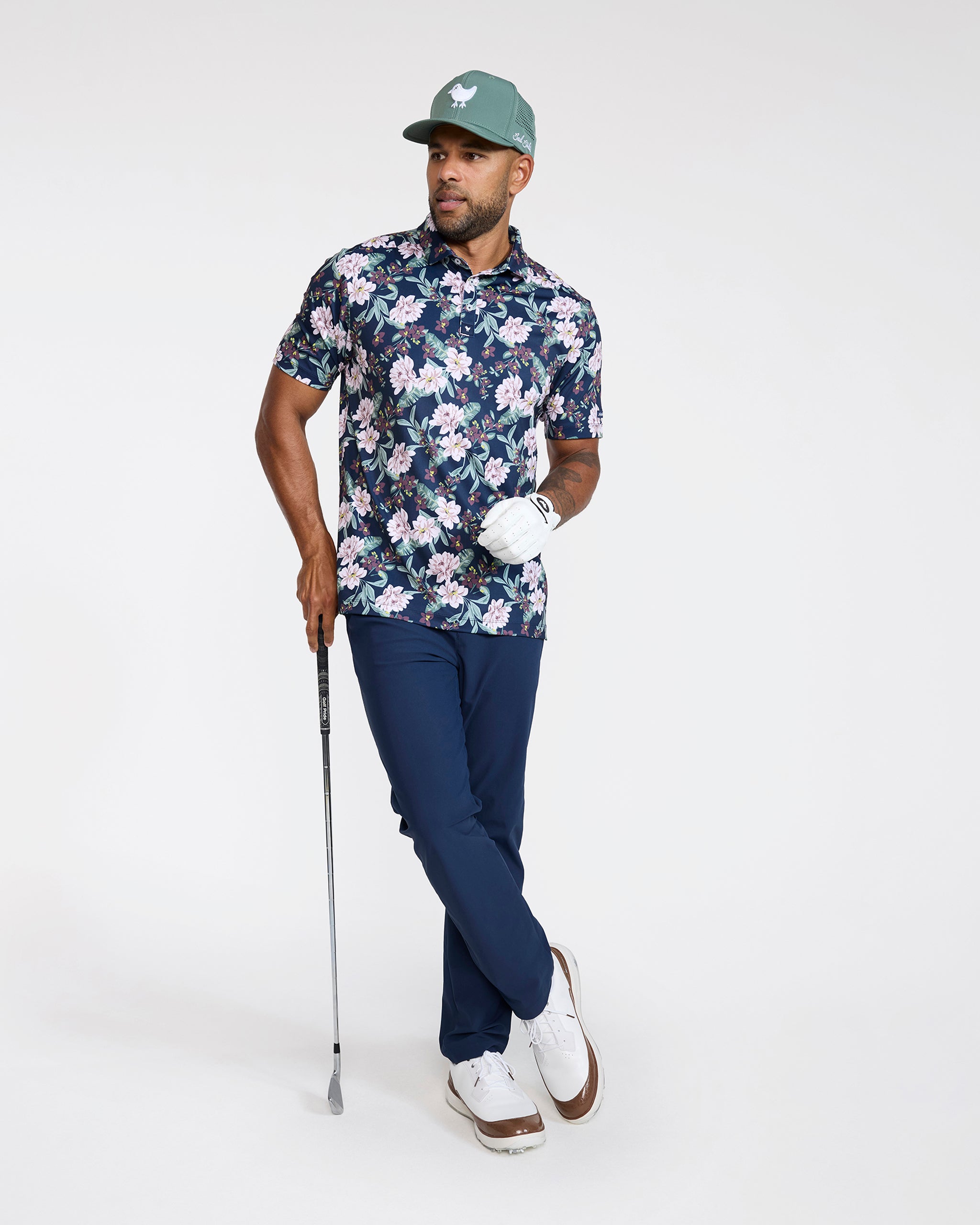 Core Polo - This Bud's For You - Dark Navy-Men's Polo-Bad Birdie