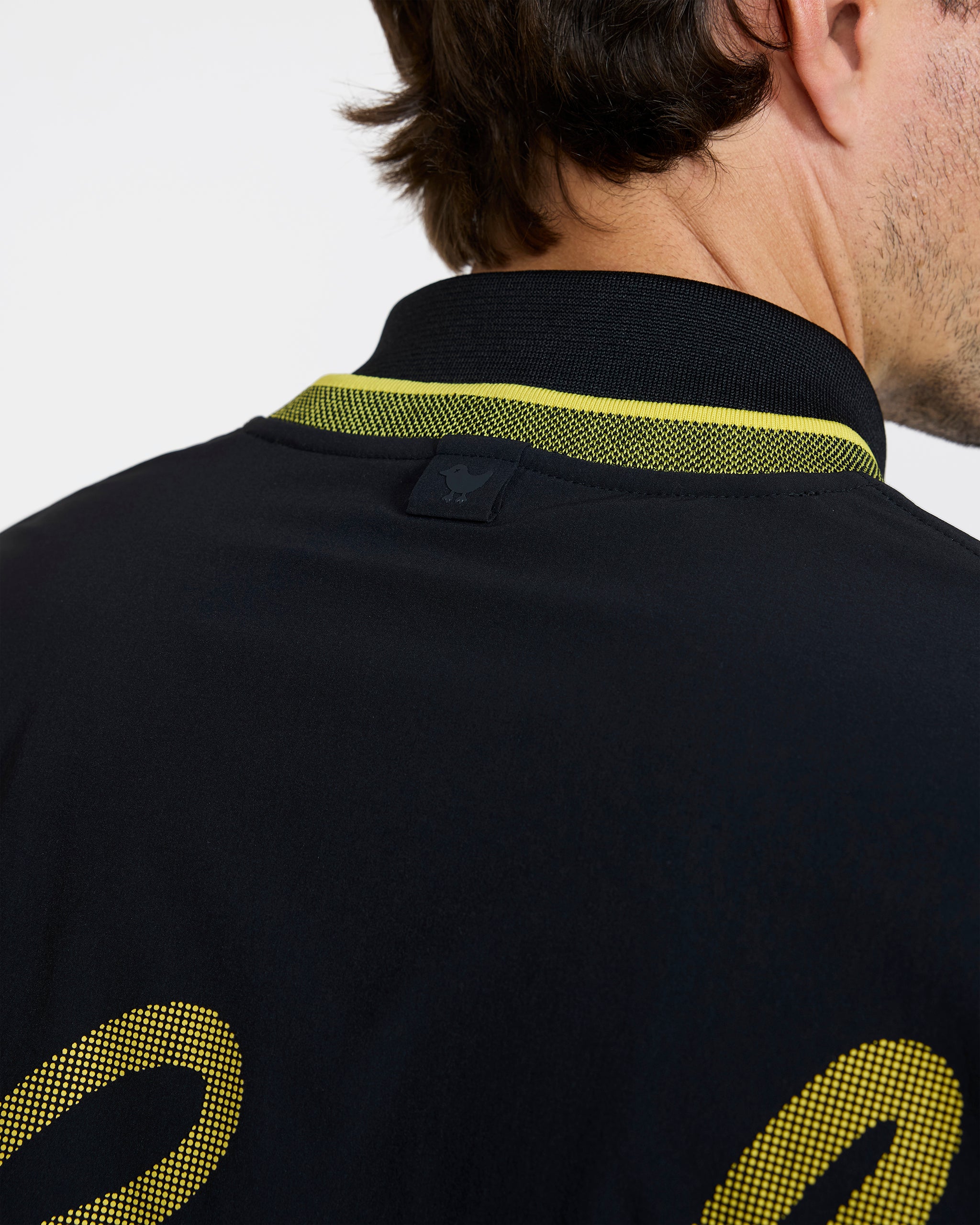 Kinetic Wind Pullover - Black - Warm Olive-Men's Jacket-Bad Birdie