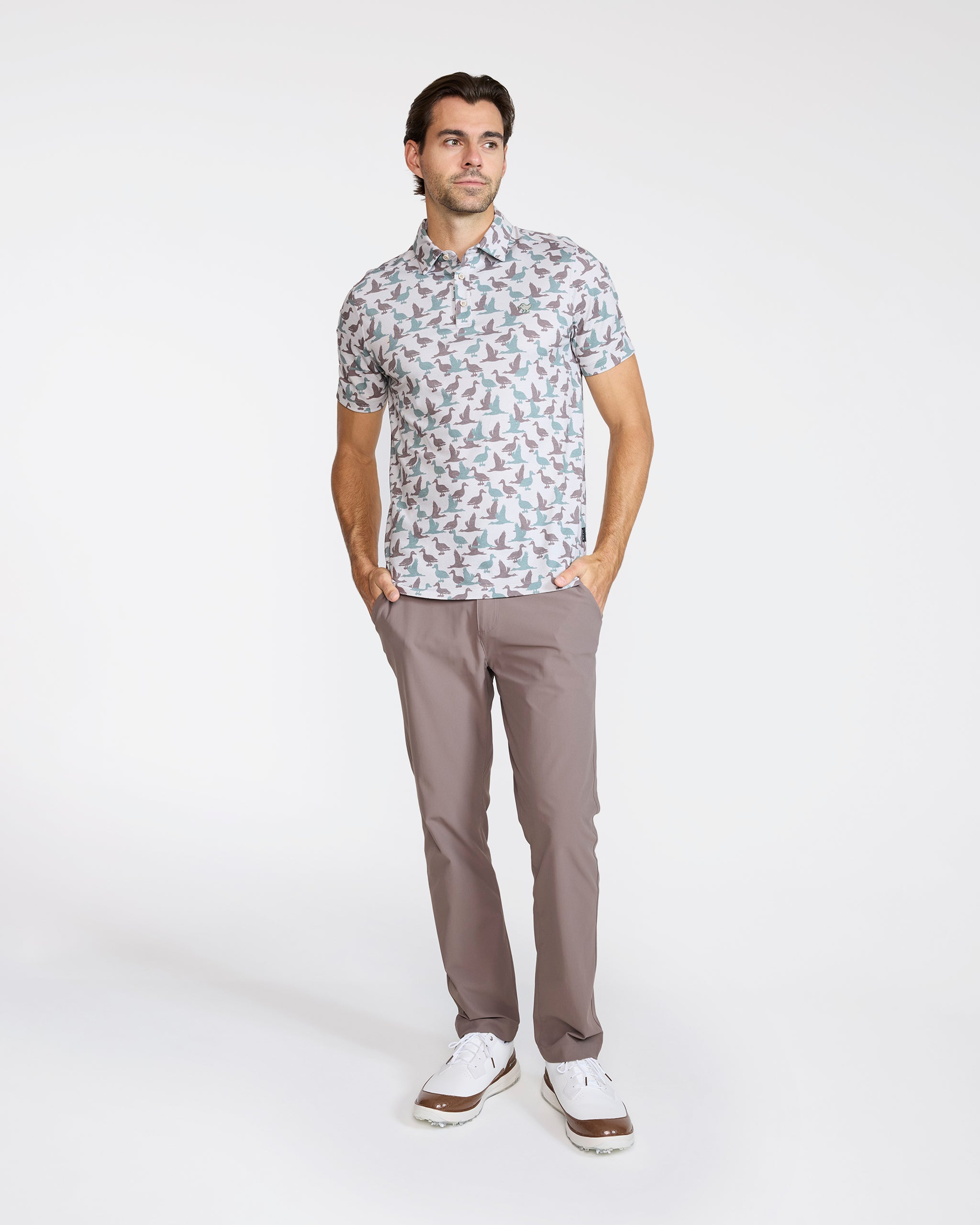 Pique Performance Polo - What The Duck-Men's Polo-Bad Birdie