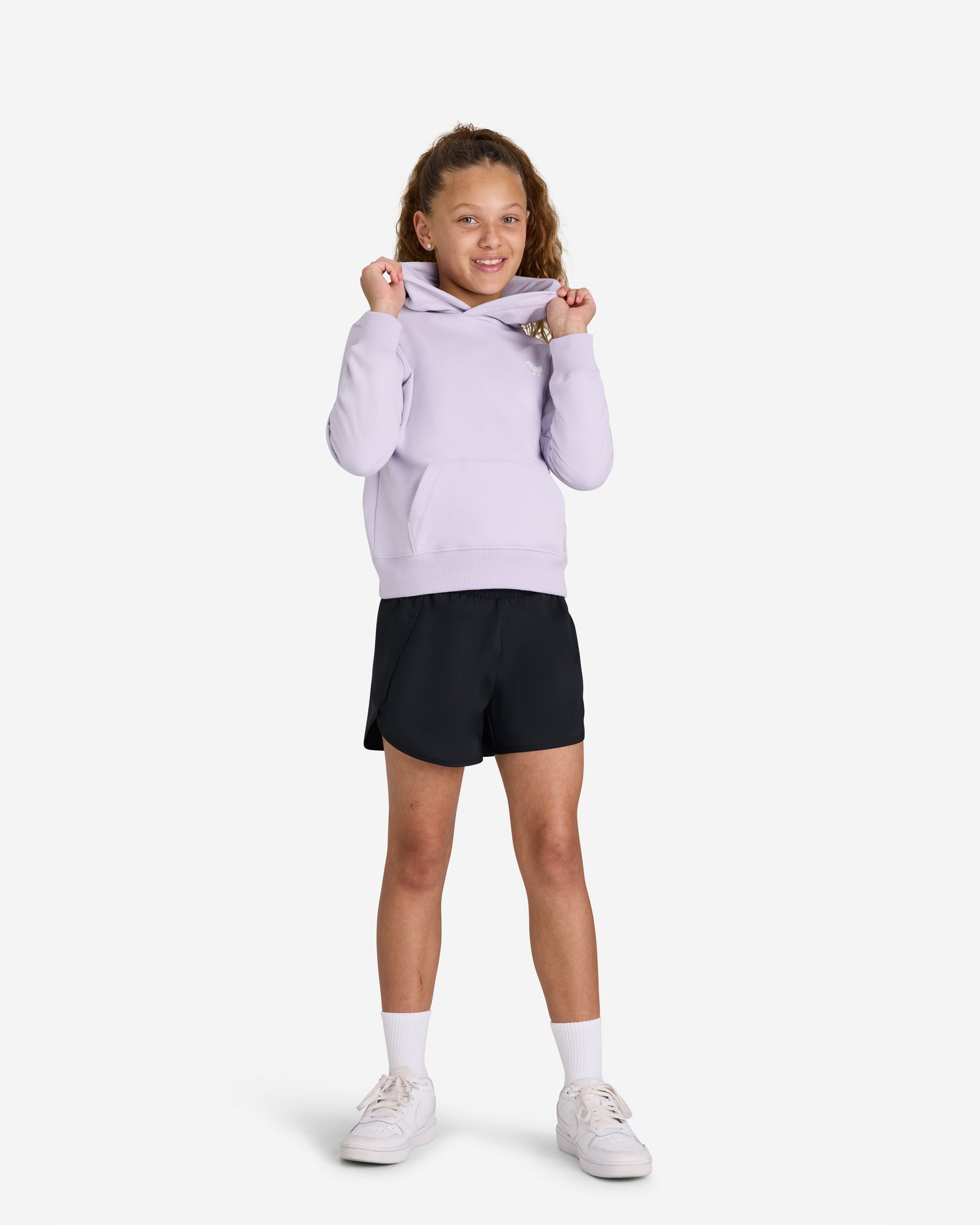 Youth Fairway Fleece Hoodie - Thistle-Youth Sweatshirt-Bad Birdie