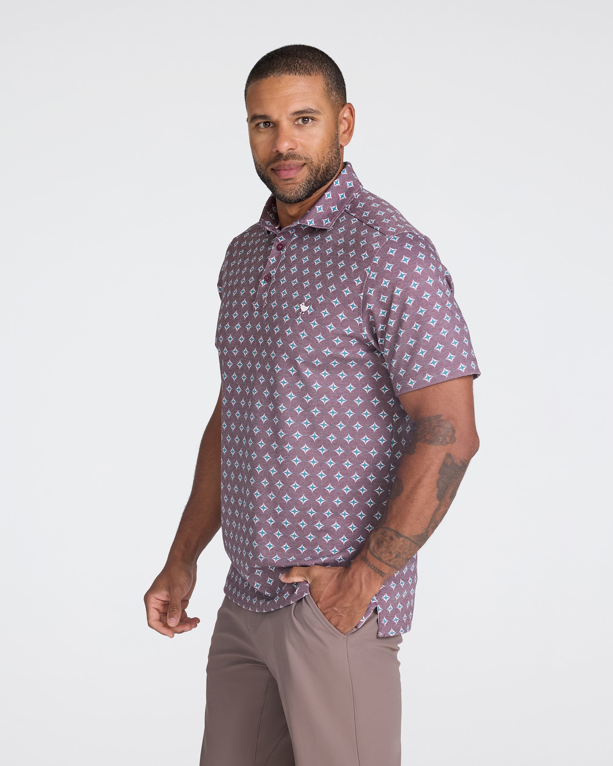 Pique Performance Polo - Swing Cypher-Men's Polo-Bad Birdie