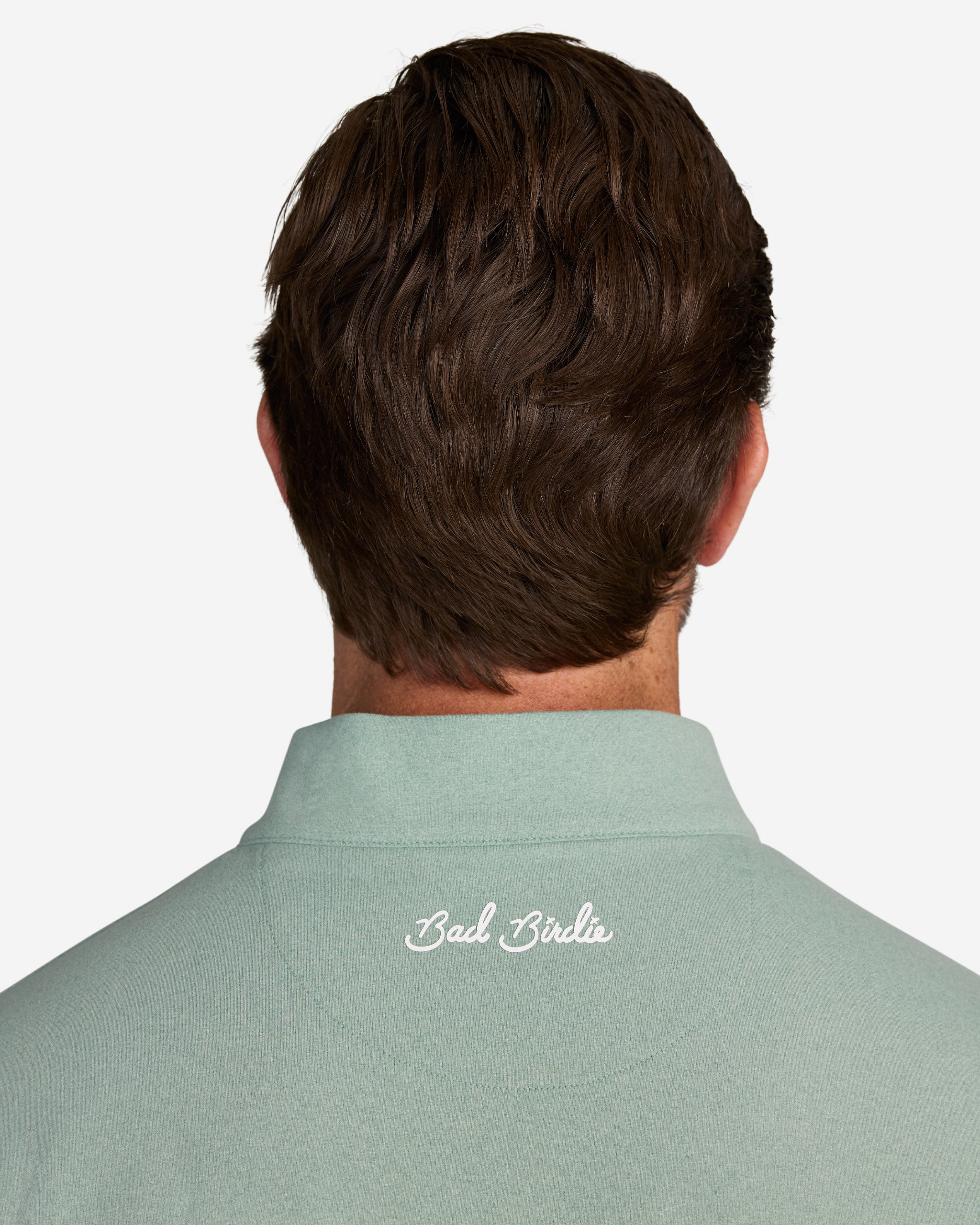 Velocity Quarterzip Open Cuff - Washed Sage-Men's Quarterzip-Bad Birdie