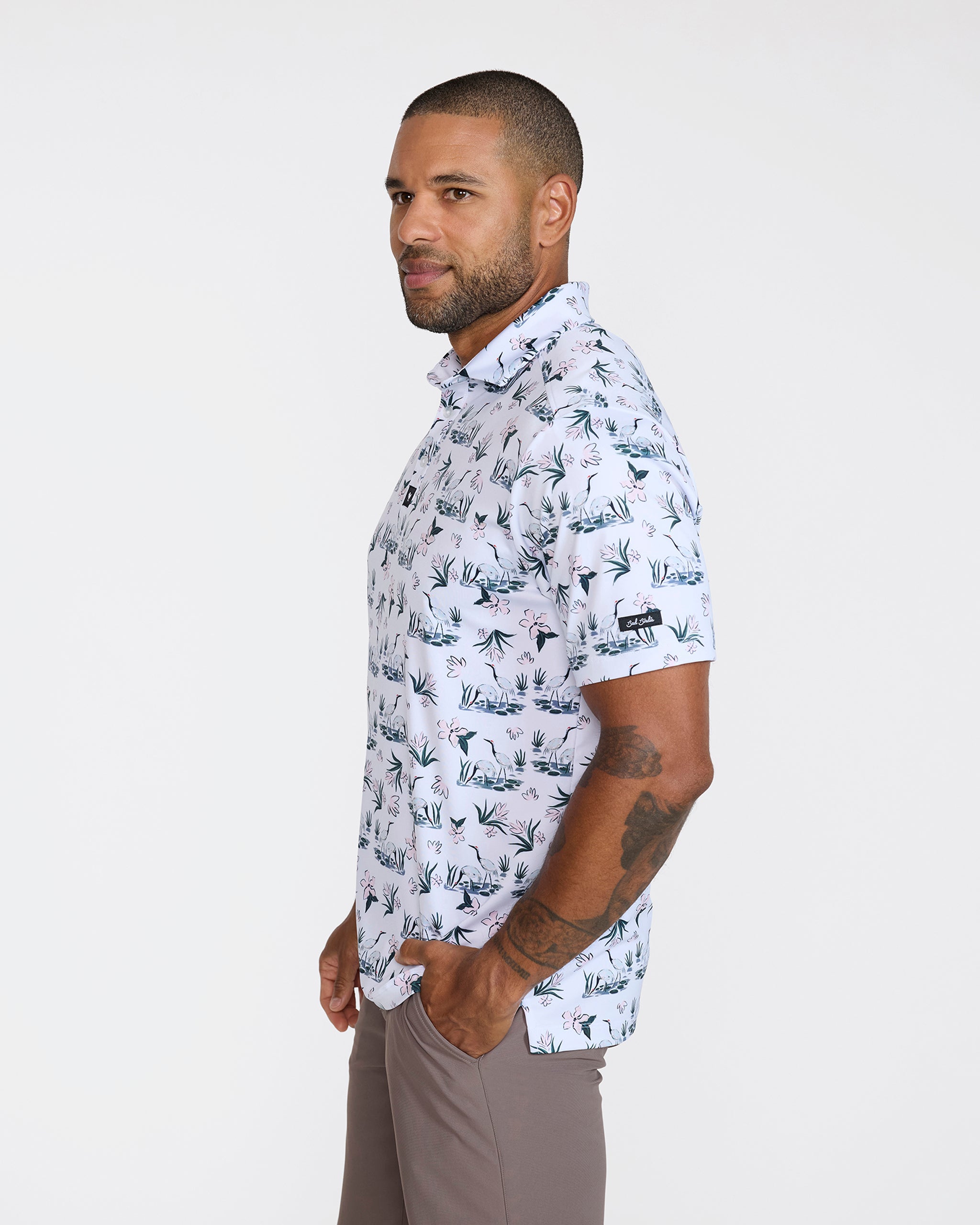 Stork Side Story-Men's Polo-Bad Birdie