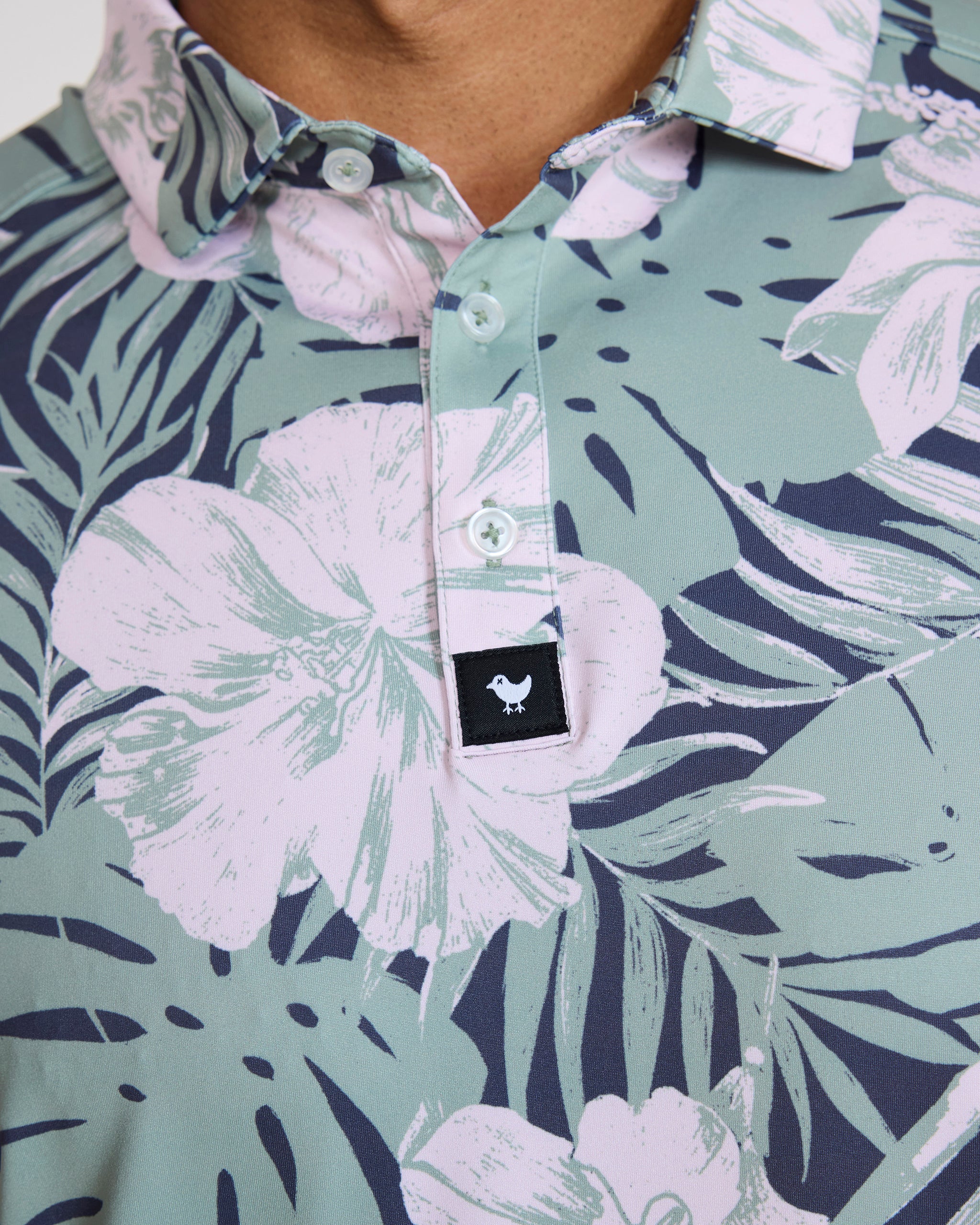 Don't Touch The Flowers-Men's Polo-Bad Birdie