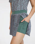 Double Down Skort - Ditsy Down - Dark Forest-Skort-Bad Birdie