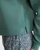 At Ease Quarterzip - Dark Forest-Women's Quarterzip-Bad Birdie