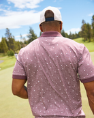 Ridge Performance Polo - Block Party - Plum Wine-Men's Polo-Bad Birdie