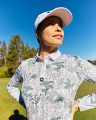 Cactus Jungle Long Sleeve-Women's Polo-Bad Birdie