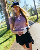 Block Party - Plum wine-Women's Polo-Bad Birdie