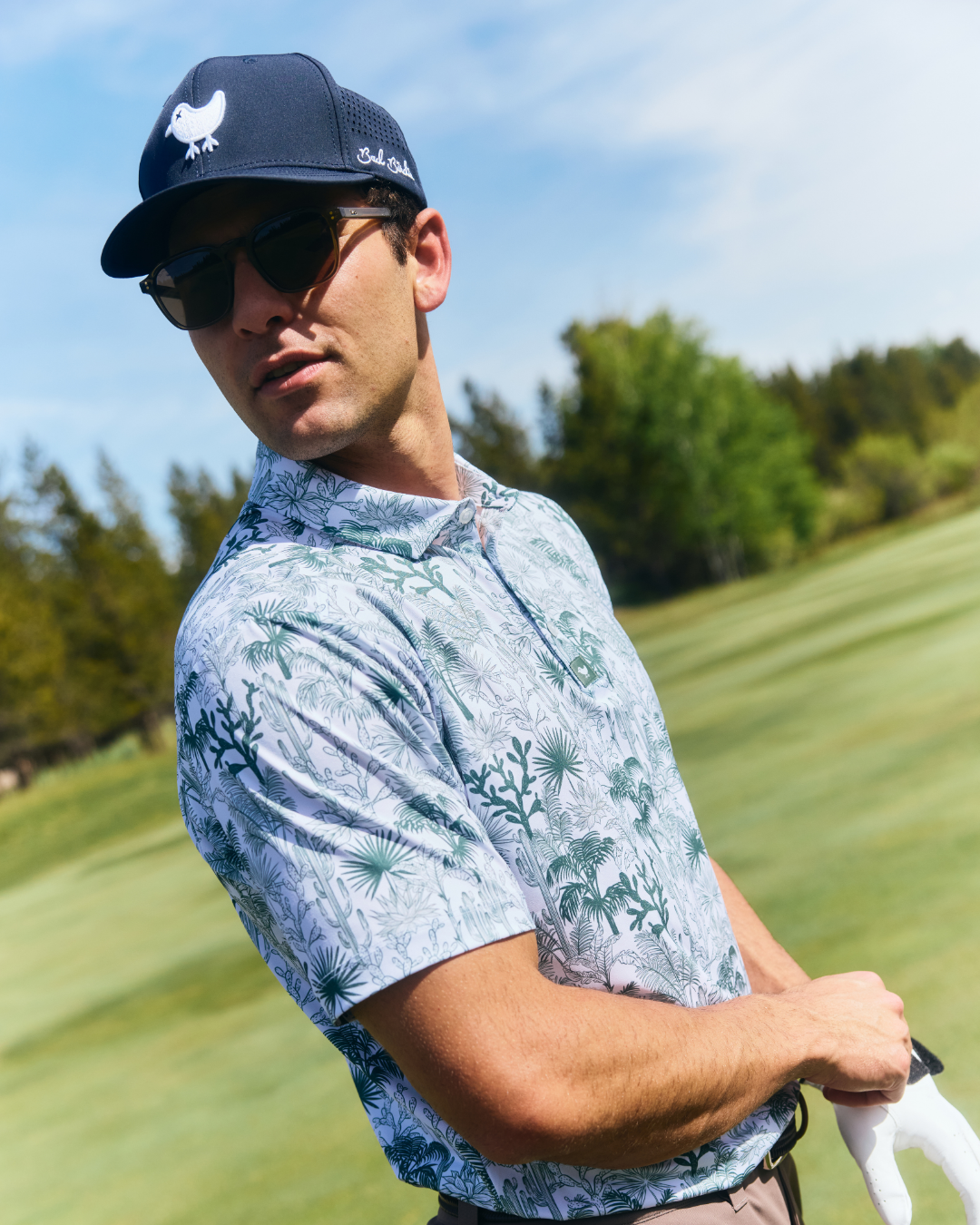 Cactus Jungle-Men's Polo-Bad Birdie