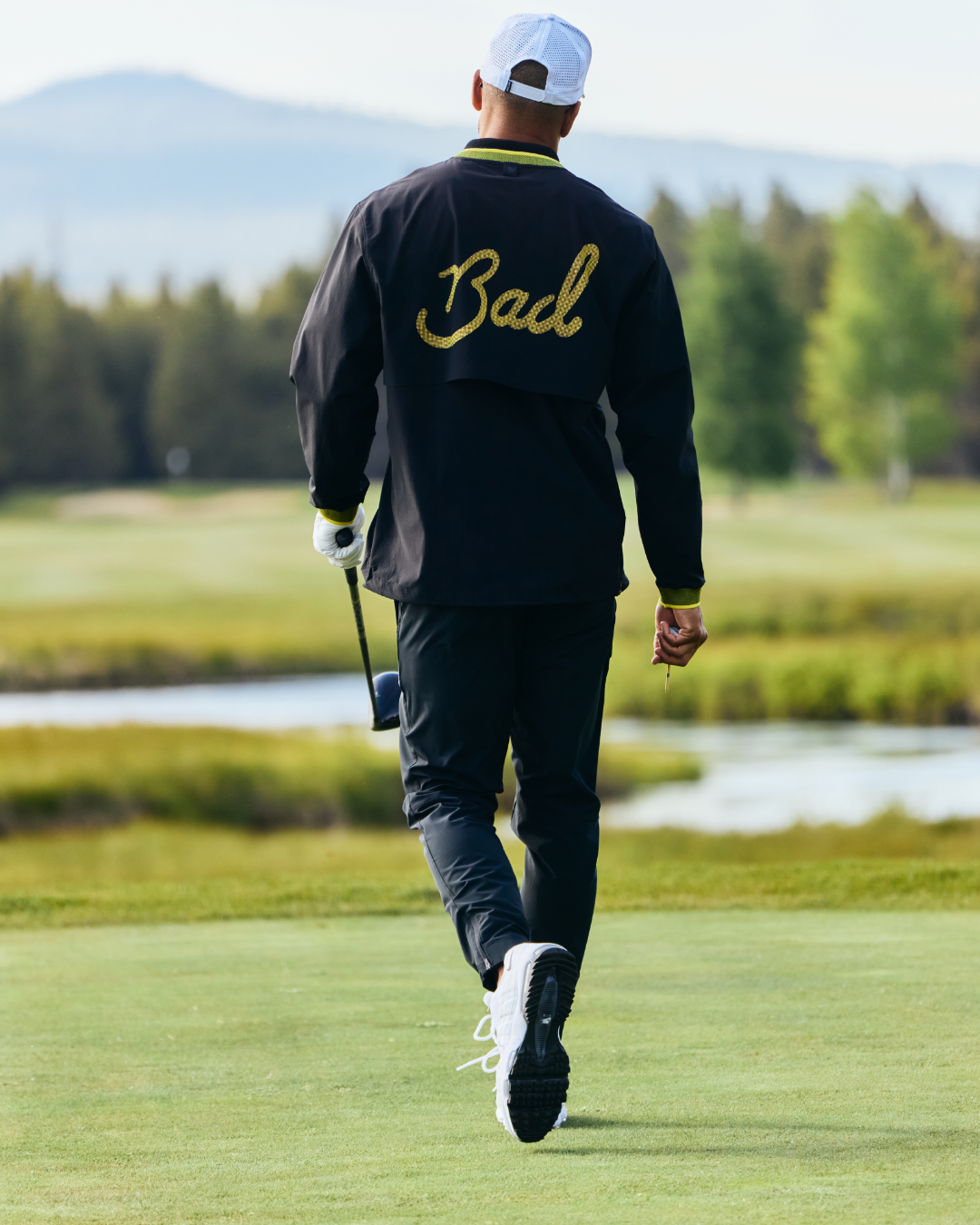 Kinetic Wind Pullover - Black - Warm Olive-Men's Jacket-Bad Birdie