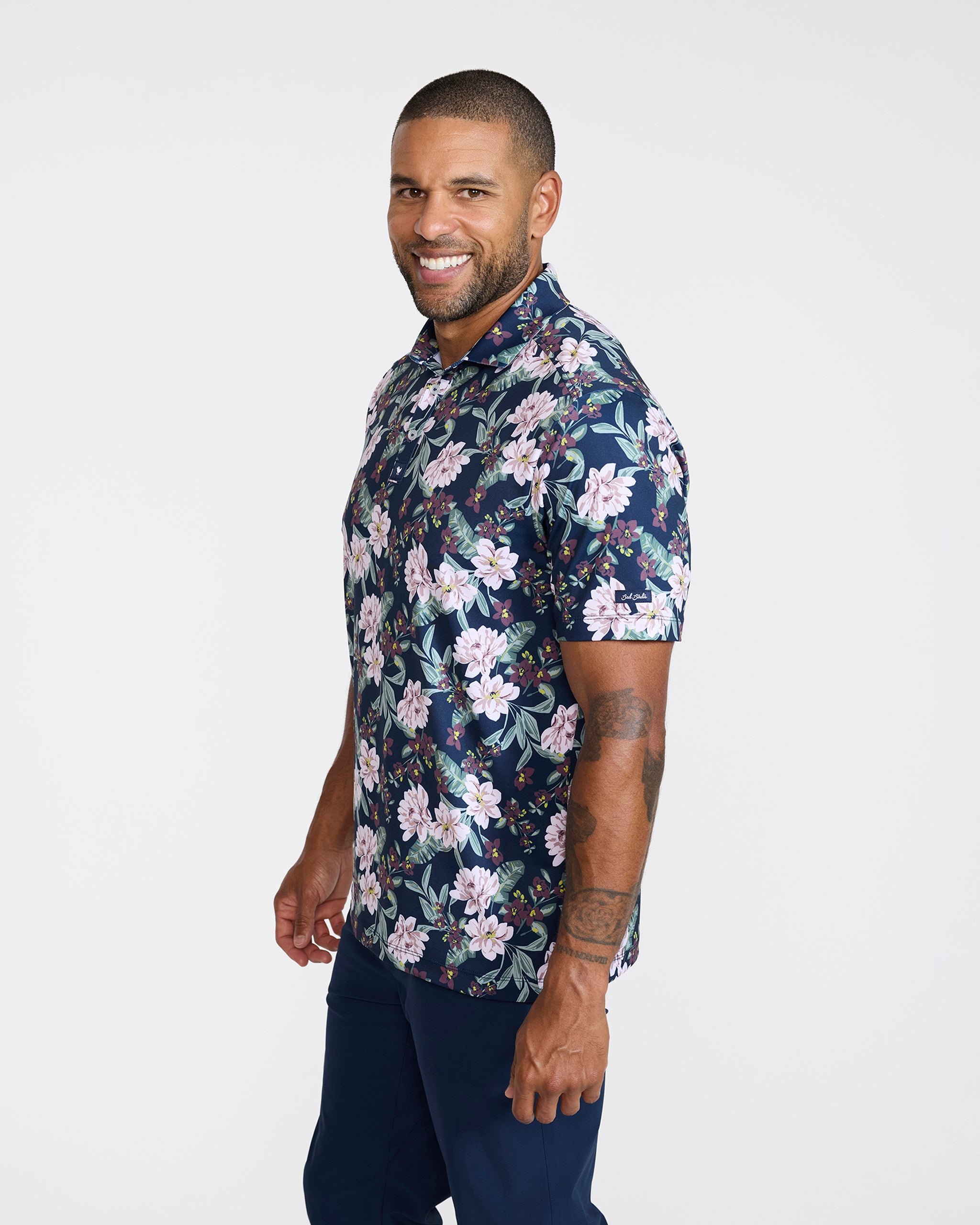 Core Polo - This Bud's For You - Dark Navy-Men's Polo-Bad Birdie