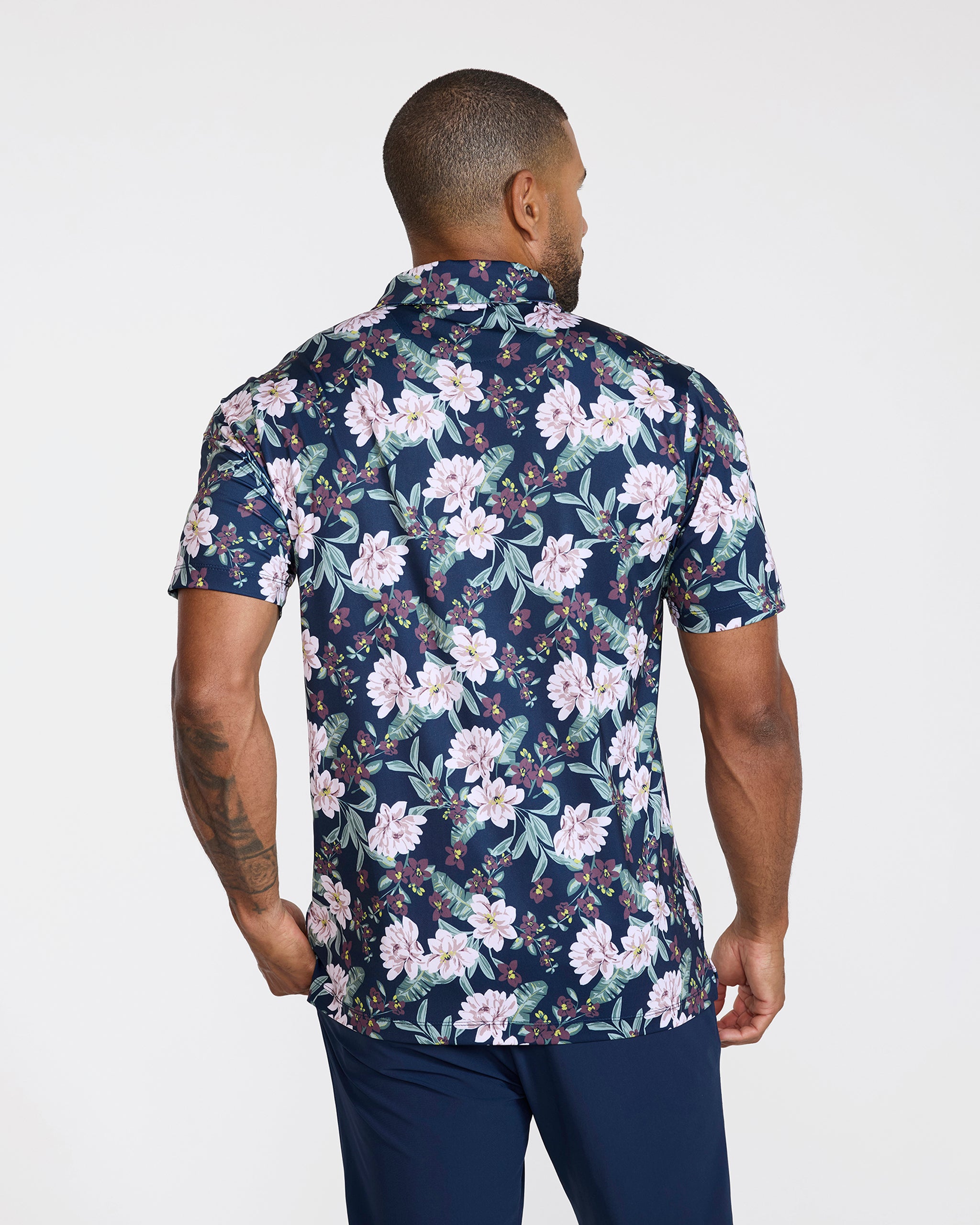 Core Polo - This Bud's For You - Dark Navy-Men's Polo-Bad Birdie