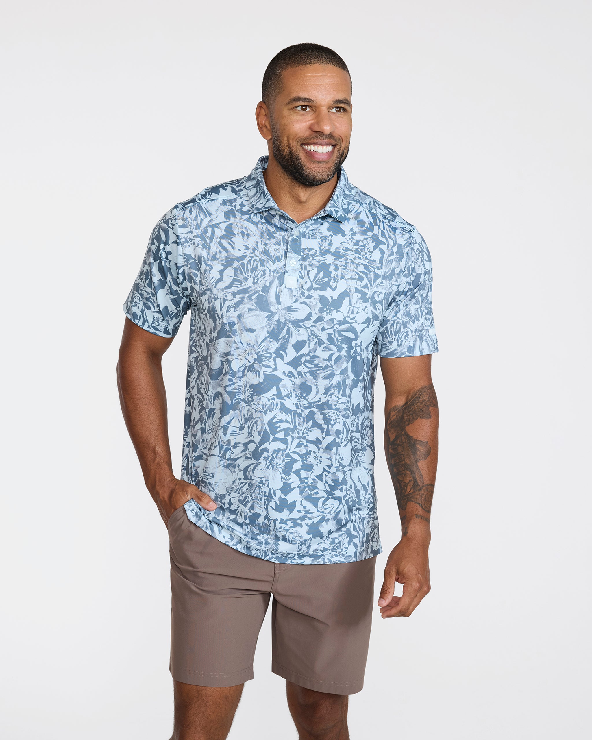 Tee off Tangent-Men's Polo-Bad Birdie