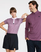 Block Party - Plum wine-Women's Polo-Bad Birdie
