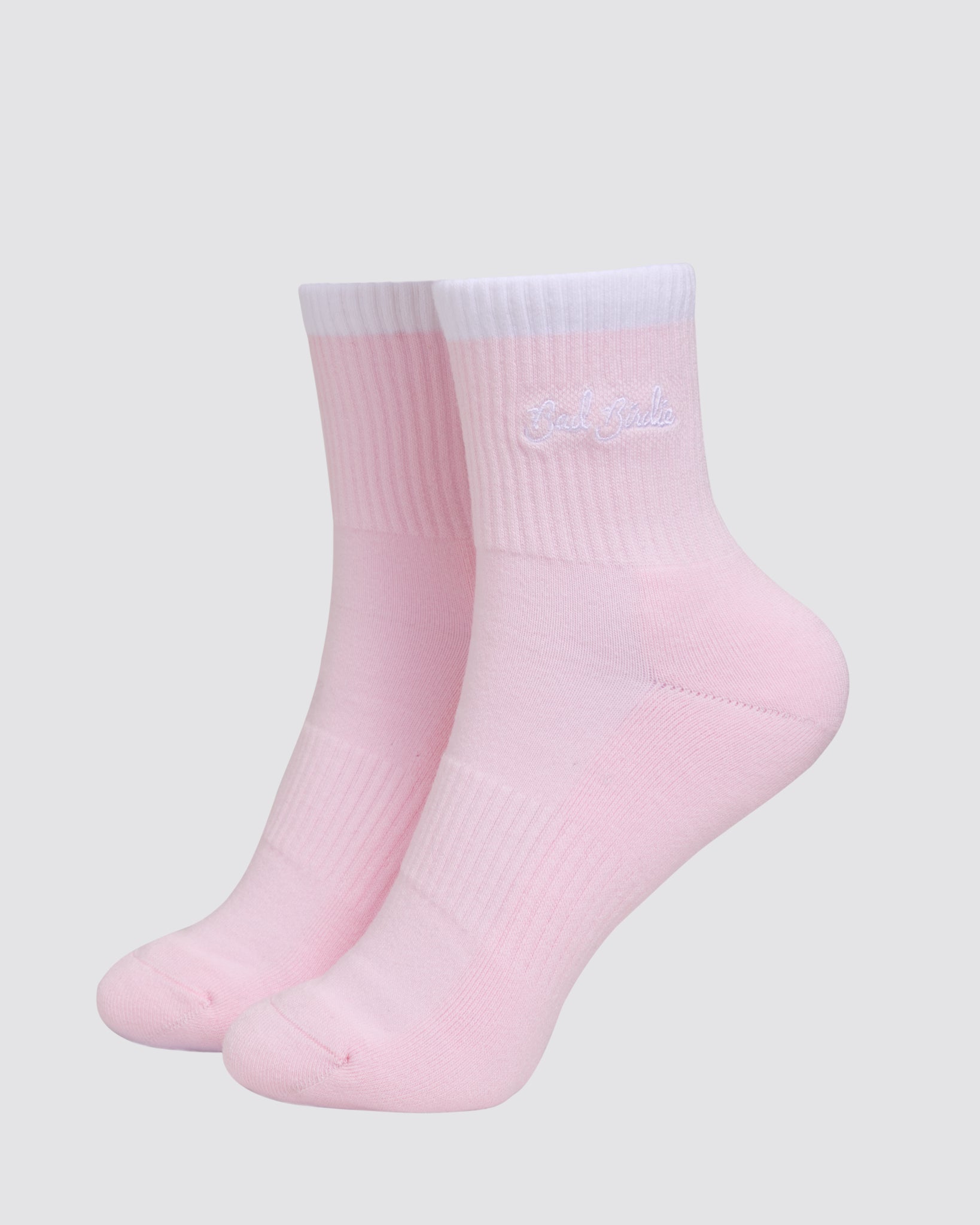 Script Mid Crew Socks - Stripe Tender Touch-Socks-Bad Birdie