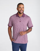 Ridge Performance Polo - Block Party - Plum Wine-Men's Polo-Bad Birdie