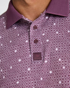 Ridge Performance Polo - Block Party - Plum Wine-Men's Polo-Bad Birdie
