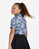 Youth Polo - Stormy Petals-Youth Polo-Bad Birdie