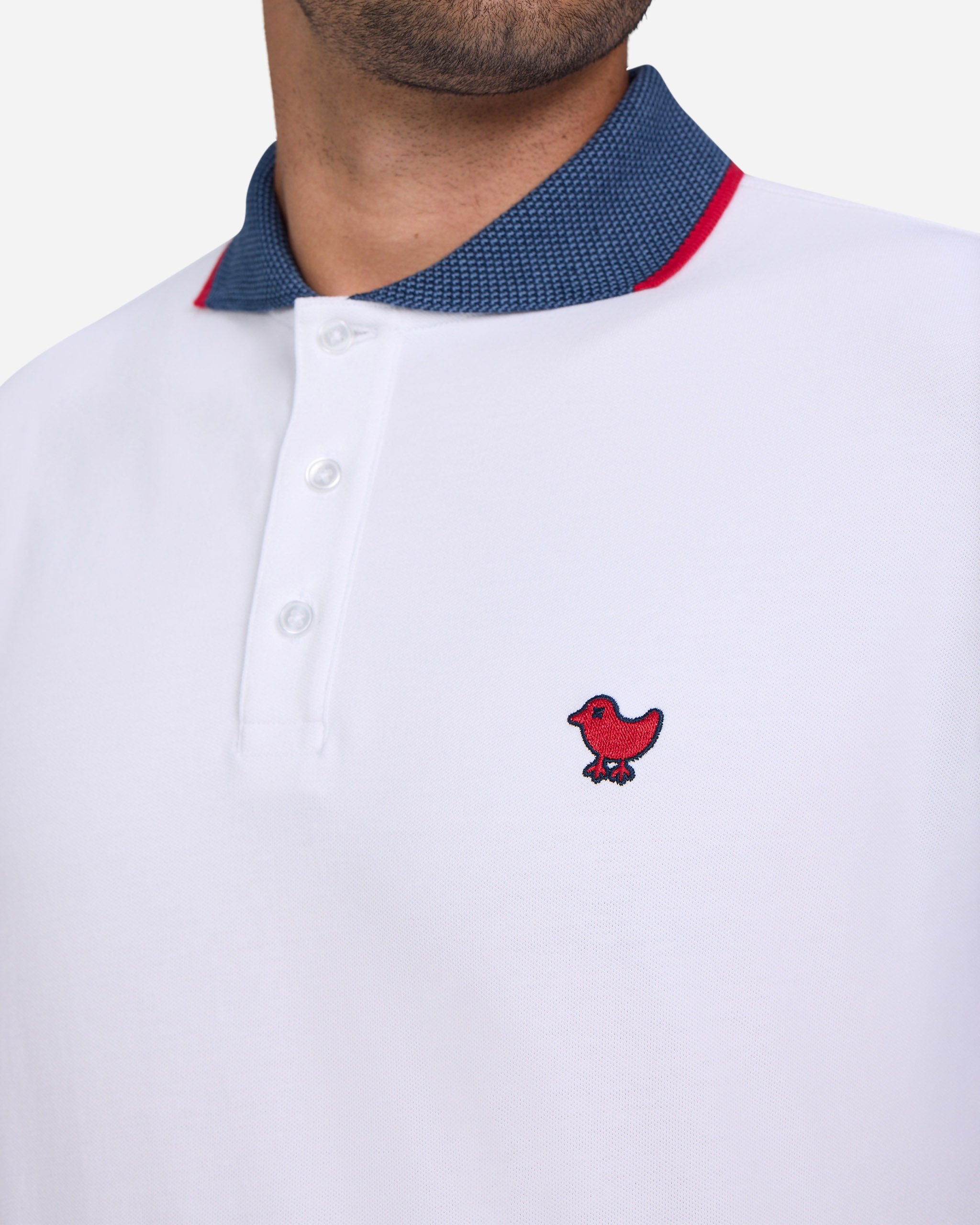 Red, White & Bad-Men's Polo-Bad Birdie