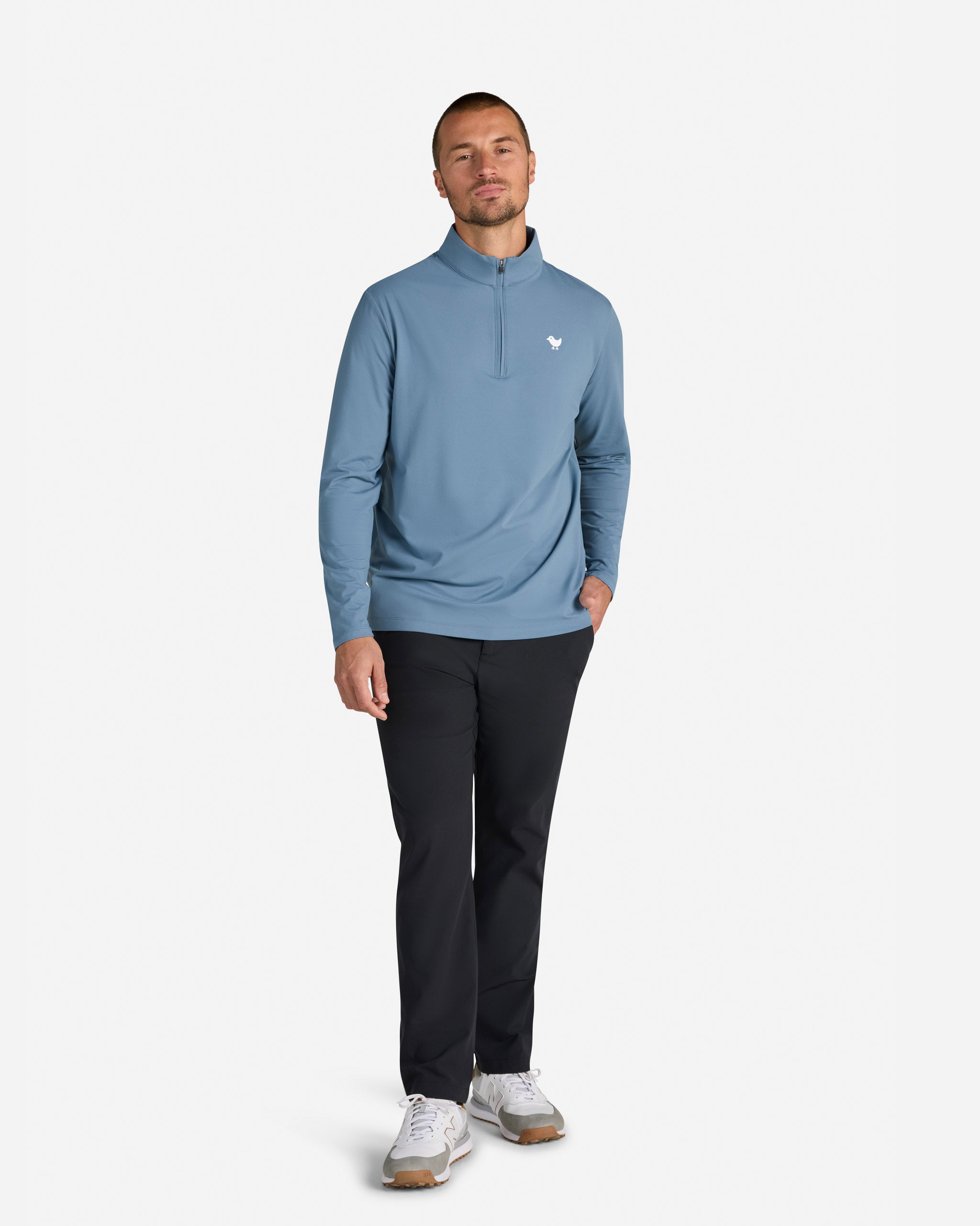 Velocity Quarterzip - Blue Mirage