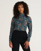 Super Duper Bloom Quarterzip-Women's Quarterzip-Bad Birdie